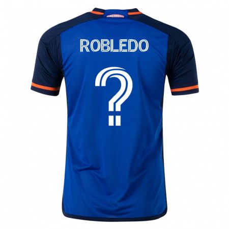 Kandiny Hombre Camiseta Harrison Robledo #0 Azul 1ª Equipación 2023/24 La Camisa Chile