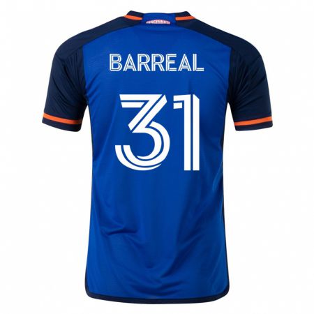 Kandiny Hombre Camiseta Álvaro Barreal #31 Azul 1ª Equipación 2023/24 La Camisa Chile