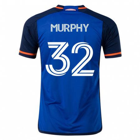 Kandiny Hombre Camiseta Ian Murphy #32 Azul 1ª Equipación 2023/24 La Camisa Chile
