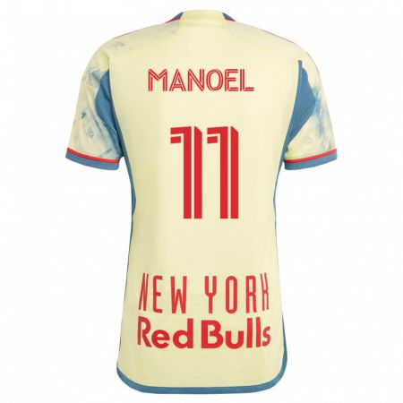 Kandiny Hombre Camiseta Elias Manoel #11 Amarillo 1ª Equipación 2023/24 La Camisa Chile