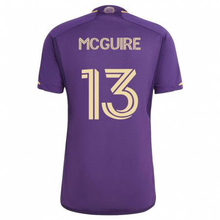 Kandiny Hombre Camiseta Duncan Mcguire #13 Violeta 1ª Equipación 2023/24 La Camisa Chile