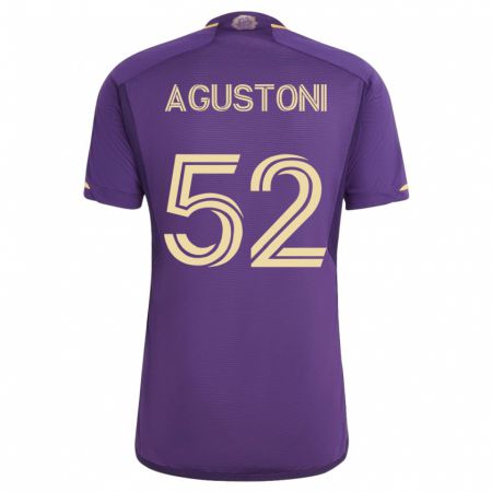 Kandiny Hombre Camiseta Gonzalo Agustoni #52 Violeta 1ª Equipación 2023/24 La Camisa Chile