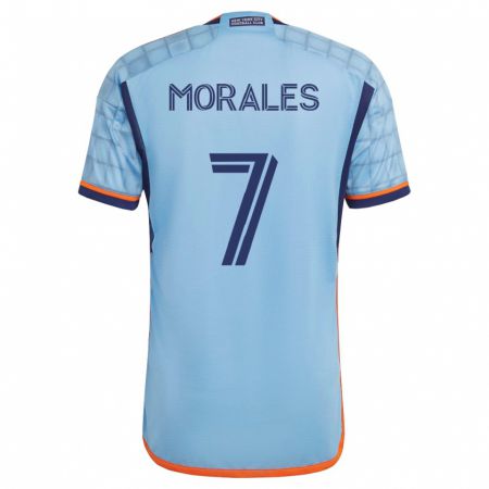 Kandiny Hombre Camiseta Alfredo Morales #7 Azul 1ª Equipación 2023/24 La Camisa Chile