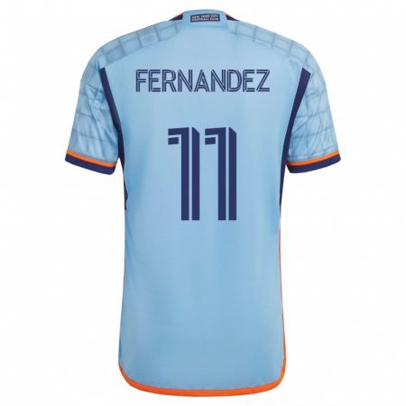 Kandiny Hombre Camiseta Julián Fernández #11 Azul 1ª Equipación 2023/24 La Camisa Chile