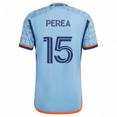 Kandiny Hombre Camiseta Andrés Perea #15 Azul 1ª Equipación 2023/24 La Camisa Chile