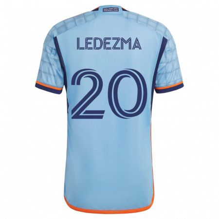 Kandiny Hombre Camiseta Richard Ledezma #20 Azul 1ª Equipación 2023/24 La Camisa Chile