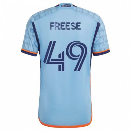 Kandiny Hombre Camiseta Matt Freese #49 Azul 1ª Equipación 2023/24 La Camisa Chile