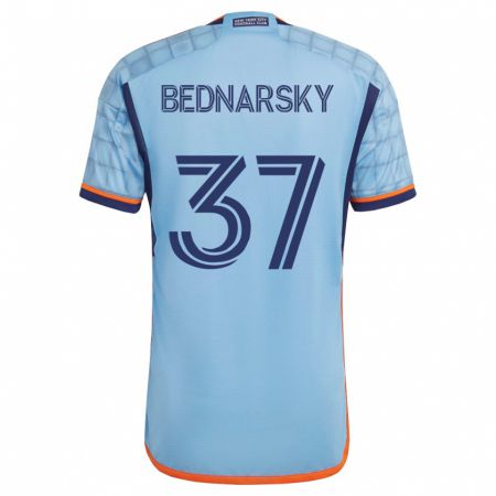 Kandiny Hombre Camiseta Stevo Bednarsky #37 Azul 1ª Equipación 2023/24 La Camisa Chile