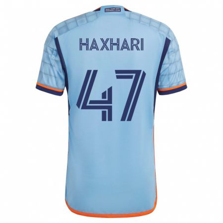 Kandiny Hombre Camiseta Klevis Haxhari #47 Azul 1ª Equipación 2023/24 La Camisa Chile