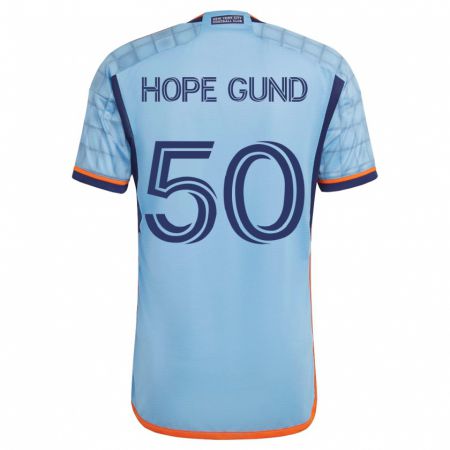 Kandiny Hombre Camiseta Kofi Hope-Gund #50 Azul 1ª Equipación 2023/24 La Camisa Chile