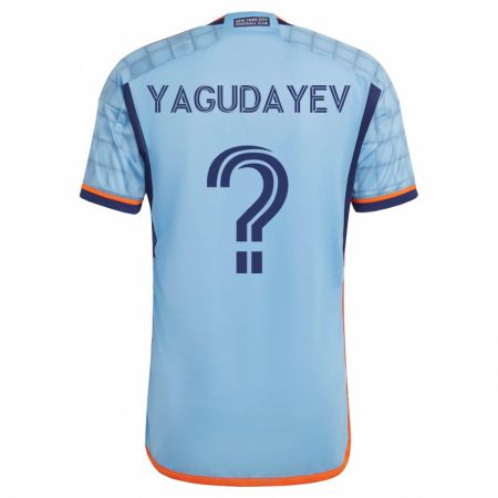 Kandiny Hombre Camiseta Alexander Yagudayev #0 Azul 1ª Equipación 2023/24 La Camisa Chile