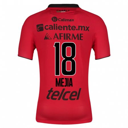Kandiny Hombre Camiseta Aarón Mejía #18 Rojo 1ª Equipación 2023/24 La Camisa Chile