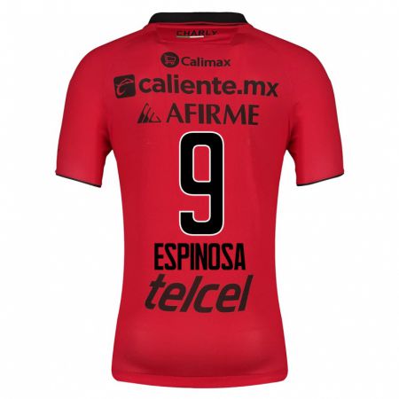 Kandiny Hombre Camiseta Daniela Espinosa #9 Rojo 1ª Equipación 2023/24 La Camisa Chile
