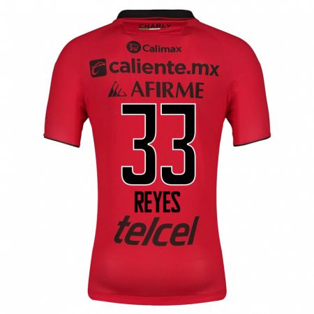 Kandiny Hombre Camiseta Jazmín Reyes #33 Rojo 1ª Equipación 2023/24 La Camisa Chile