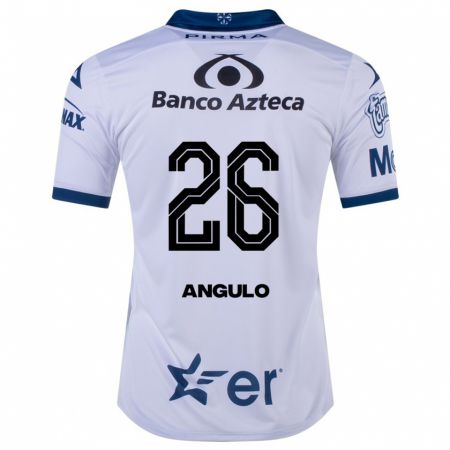 Kandiny Hombre Camiseta Brayan Angulo #26 Blanco 1ª Equipación 2023/24 La Camisa Chile
