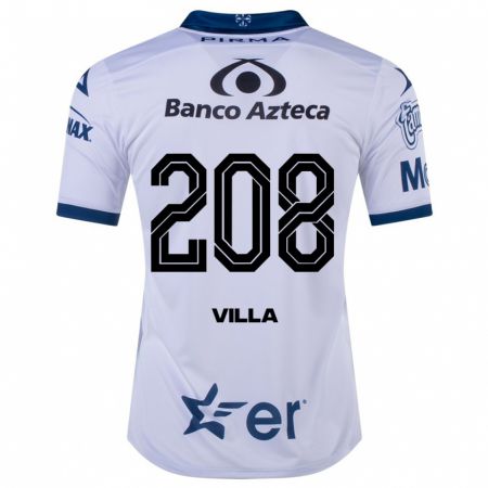 Kandiny Hombre Camiseta Patrick Villa #208 Blanco 1ª Equipación 2023/24 La Camisa Chile