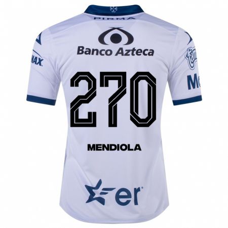Kandiny Hombre Camiseta Carlos Mendiola #270 Blanco 1ª Equipación 2023/24 La Camisa Chile