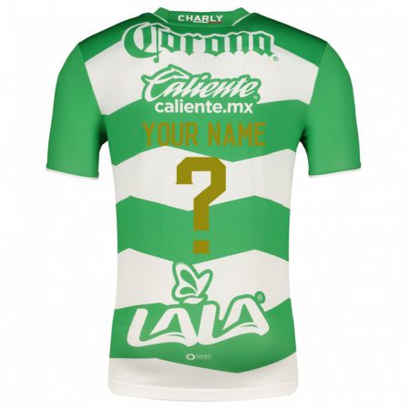 Kandiny Hombre Camiseta Su Nombre #0 Verde 1ª Equipación 2023/24 La Camisa Chile