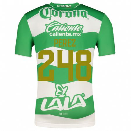 Kandiny Hombre Camiseta Jonathan Pérez #248 Verde 1ª Equipación 2023/24 La Camisa Chile