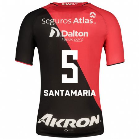 Kandiny Hombre Camiseta Anderson Santamaría #5 Negro 1ª Equipación 2023/24 La Camisa Chile