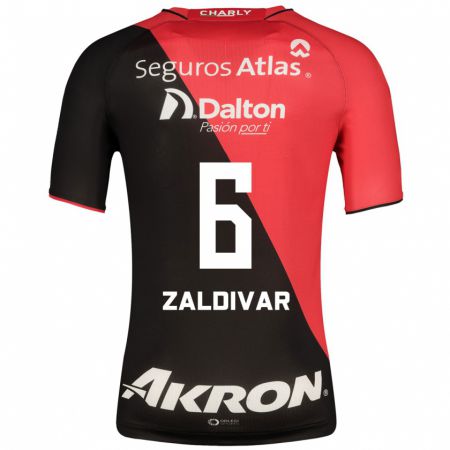 Kandiny Hombre Camiseta Édgar Zaldívar #6 Negro 1ª Equipación 2023/24 La Camisa Chile