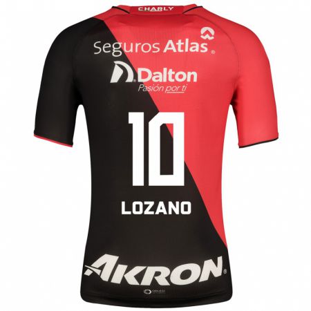 Kandiny Hombre Camiseta Brian Lozano #10 Negro 1ª Equipación 2023/24 La Camisa Chile