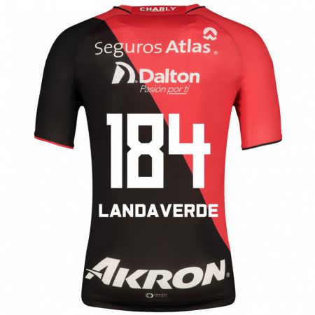 Kandiny Hombre Camiseta Antero Landaverde #184 Negro 1ª Equipación 2023/24 La Camisa Chile