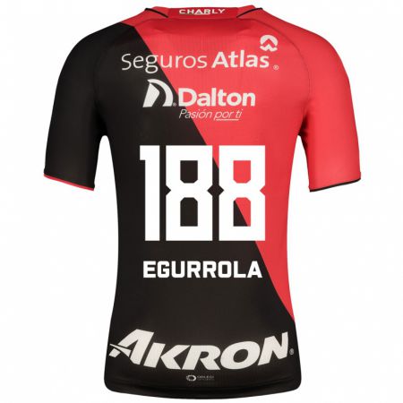 Kandiny Hombre Camiseta Luis Egurrola #188 Negro 1ª Equipación 2023/24 La Camisa Chile