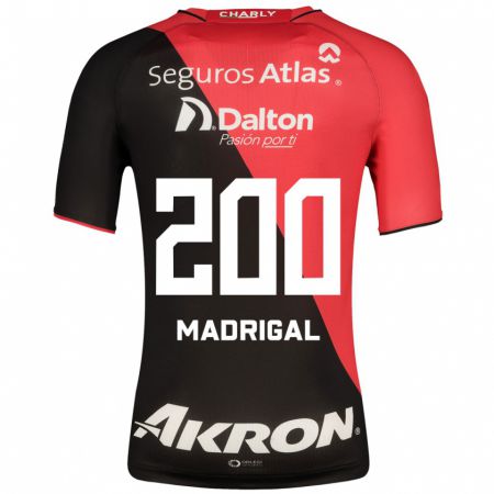 Kandiny Hombre Camiseta Kevin Madrigal #200 Negro 1ª Equipación 2023/24 La Camisa Chile