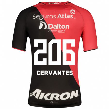 Kandiny Hombre Camiseta Daniel Cervantes #206 Negro 1ª Equipación 2023/24 La Camisa Chile