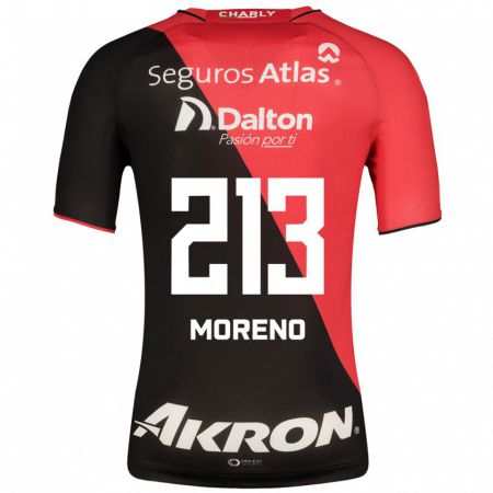 Kandiny Hombre Camiseta Eduardo Moreno #213 Negro 1ª Equipación 2023/24 La Camisa Chile