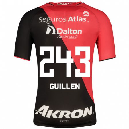Kandiny Hombre Camiseta Jesús Guillén #243 Negro 1ª Equipación 2023/24 La Camisa Chile