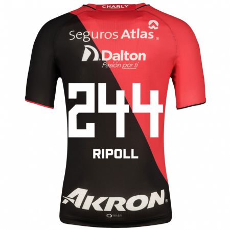 Kandiny Hombre Camiseta Alonso Ripoll #244 Negro 1ª Equipación 2023/24 La Camisa Chile
