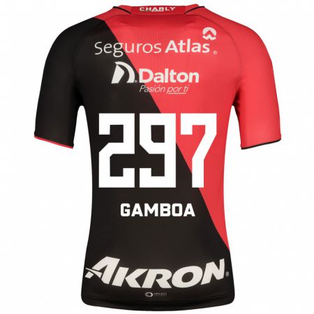 Kandiny Hombre Camiseta Luis Gamboa #297 Negro 1ª Equipación 2023/24 La Camisa Chile