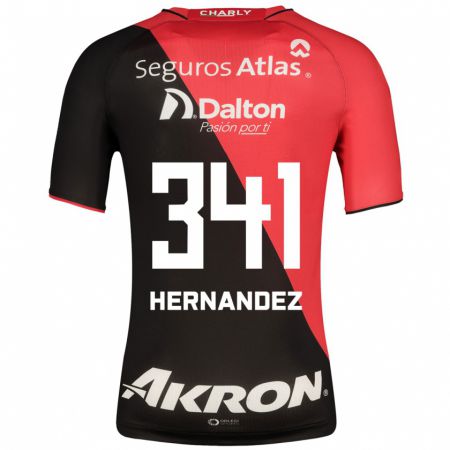 Kandiny Hombre Camiseta Leonardo Hernández #341 Negro 1ª Equipación 2023/24 La Camisa Chile