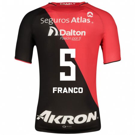 Kandiny Hombre Camiseta Alejandra Franco #5 Negro 1ª Equipación 2023/24 La Camisa Chile