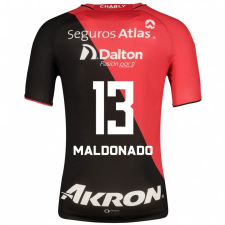 Kandiny Hombre Camiseta Maritza Maldonado #13 Negro 1ª Equipación 2023/24 La Camisa Chile