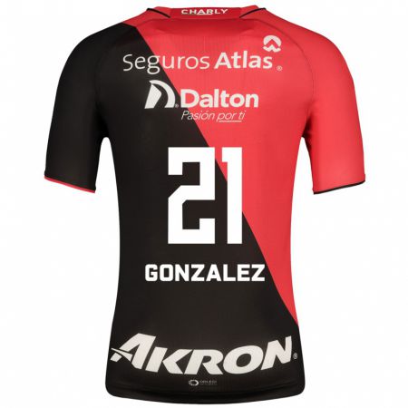 Kandiny Hombre Camiseta Sarahí González #21 Negro 1ª Equipación 2023/24 La Camisa Chile