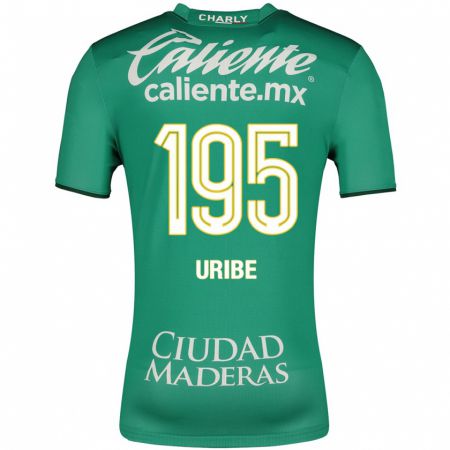 Kandiny Hombre Camiseta Héctor Uribe #195 Verde 1ª Equipación 2023/24 La Camisa Chile
