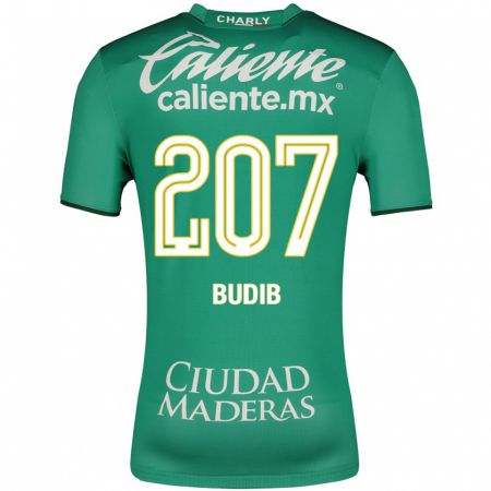 Kandiny Hombre Camiseta Pedro Budib #207 Verde 1ª Equipación 2023/24 La Camisa Chile