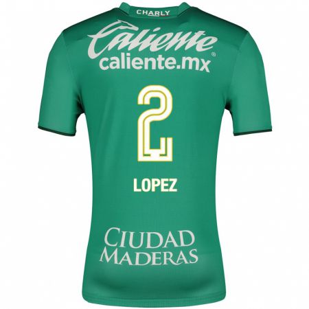 Kandiny Hombre Camiseta Vanessa López #2 Verde 1ª Equipación 2023/24 La Camisa Chile