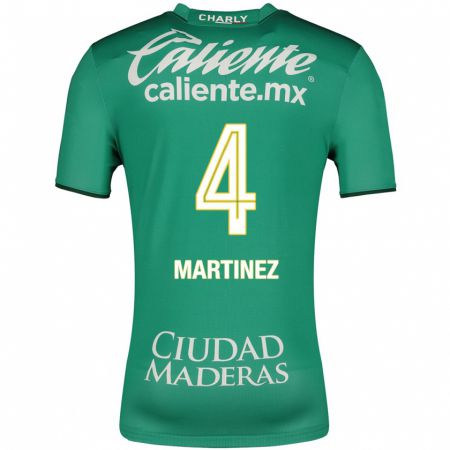 Kandiny Hombre Camiseta Mitzi Martínez #4 Verde 1ª Equipación 2023/24 La Camisa Chile