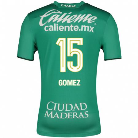 Kandiny Hombre Camiseta Paulina Gómez #15 Verde 1ª Equipación 2023/24 La Camisa Chile