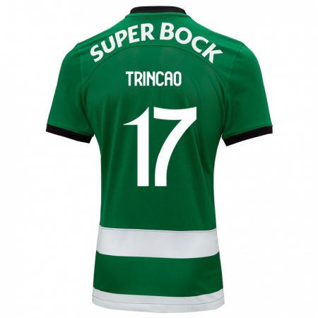 Kandiny Hombre Camiseta Trincão #17 Verde 1ª Equipación 2023/24 La Camisa Chile
