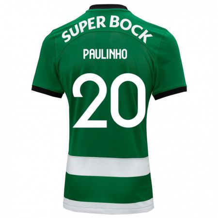 Kandiny Hombre Camiseta Paulinho #20 Verde 1ª Equipación 2023/24 La Camisa Chile