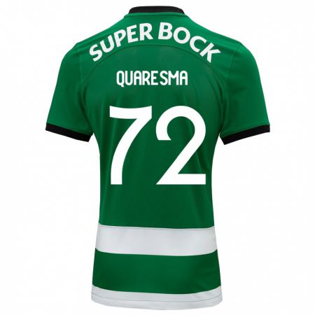 Kandiny Hombre Camiseta Eduardo Quaresma #72 Verde 1ª Equipación 2023/24 La Camisa Chile