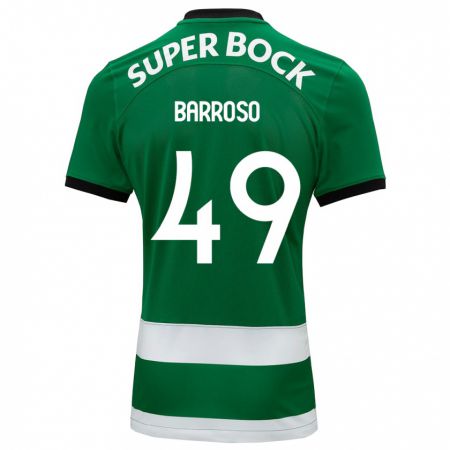 Kandiny Hombre Camiseta Leonardo Barroso #49 Verde 1ª Equipación 2023/24 La Camisa Chile