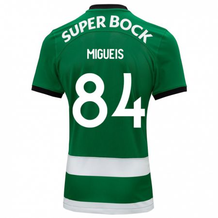 Kandiny Hombre Camiseta Pedro Miguéis #84 Verde 1ª Equipación 2023/24 La Camisa Chile