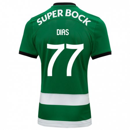 Kandiny Hombre Camiseta Lucas Dias #77 Verde 1ª Equipación 2023/24 La Camisa Chile