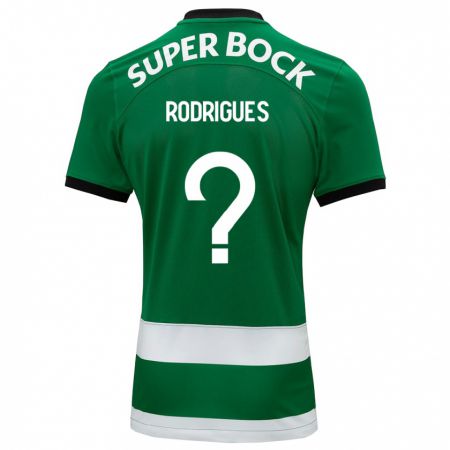 Kandiny Hombre Camiseta João Rodrigues #0 Verde 1ª Equipación 2023/24 La Camisa Chile